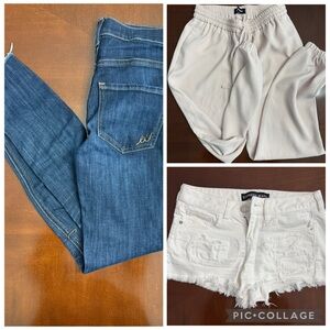 Lot of 2 pants, 1 shorts